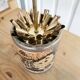 Vintage world map cigarette display
