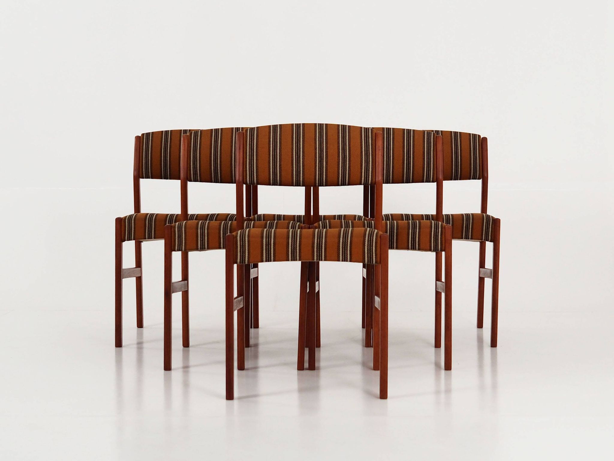 Set of six teak chairs, Danish design, 1970s, production: Denmark