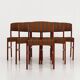 Set of six teak chairs, Danish design, 1970s, production: Denmark