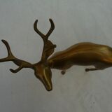 Deer, animal brass, vintage 70s