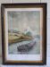 Painting signed on paper framed under glass