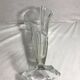 Pair of old moulded glass vases
