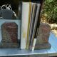 Pair of Art Deco marble bookends