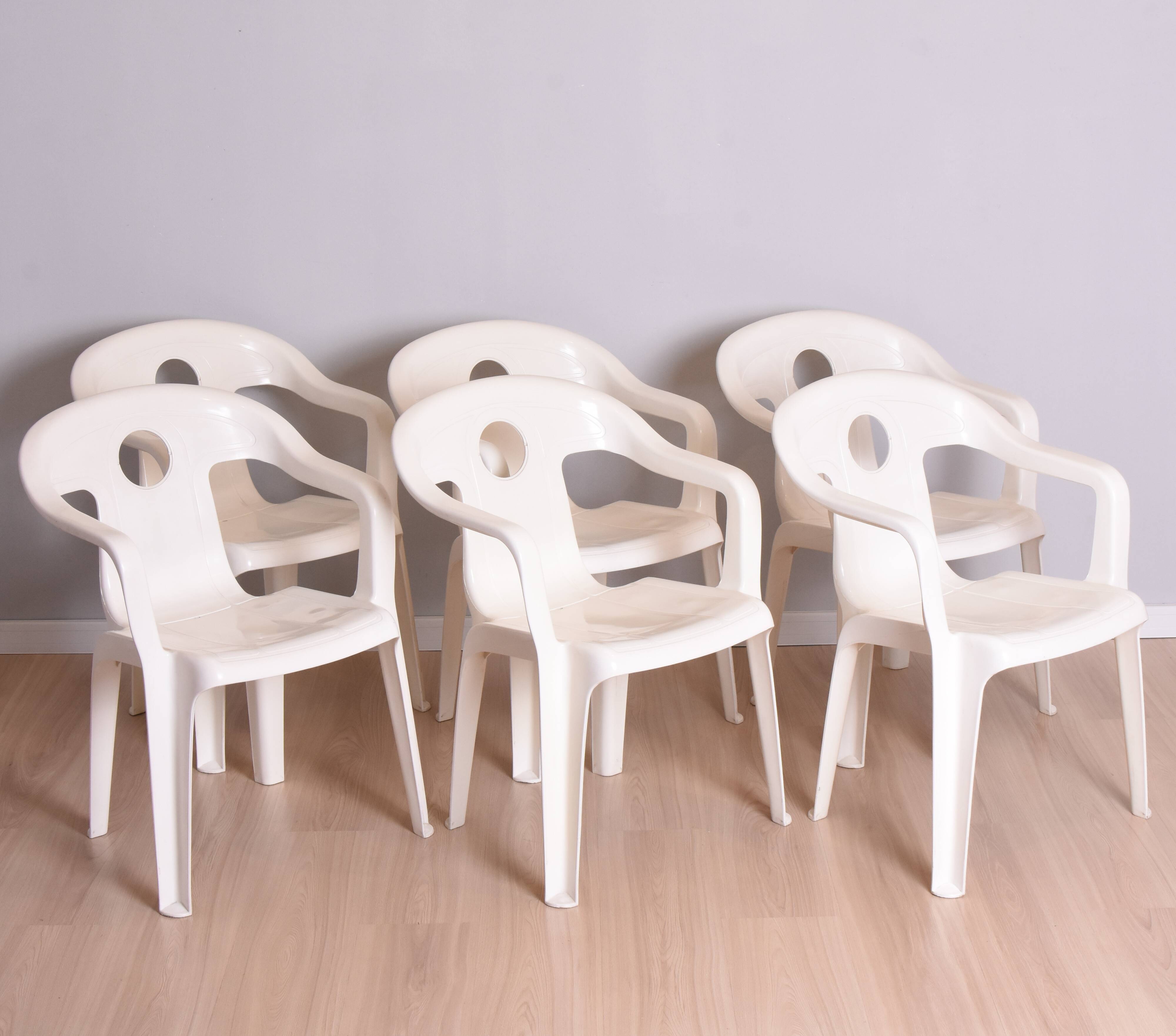 Set of six chairs, germany, 1960s