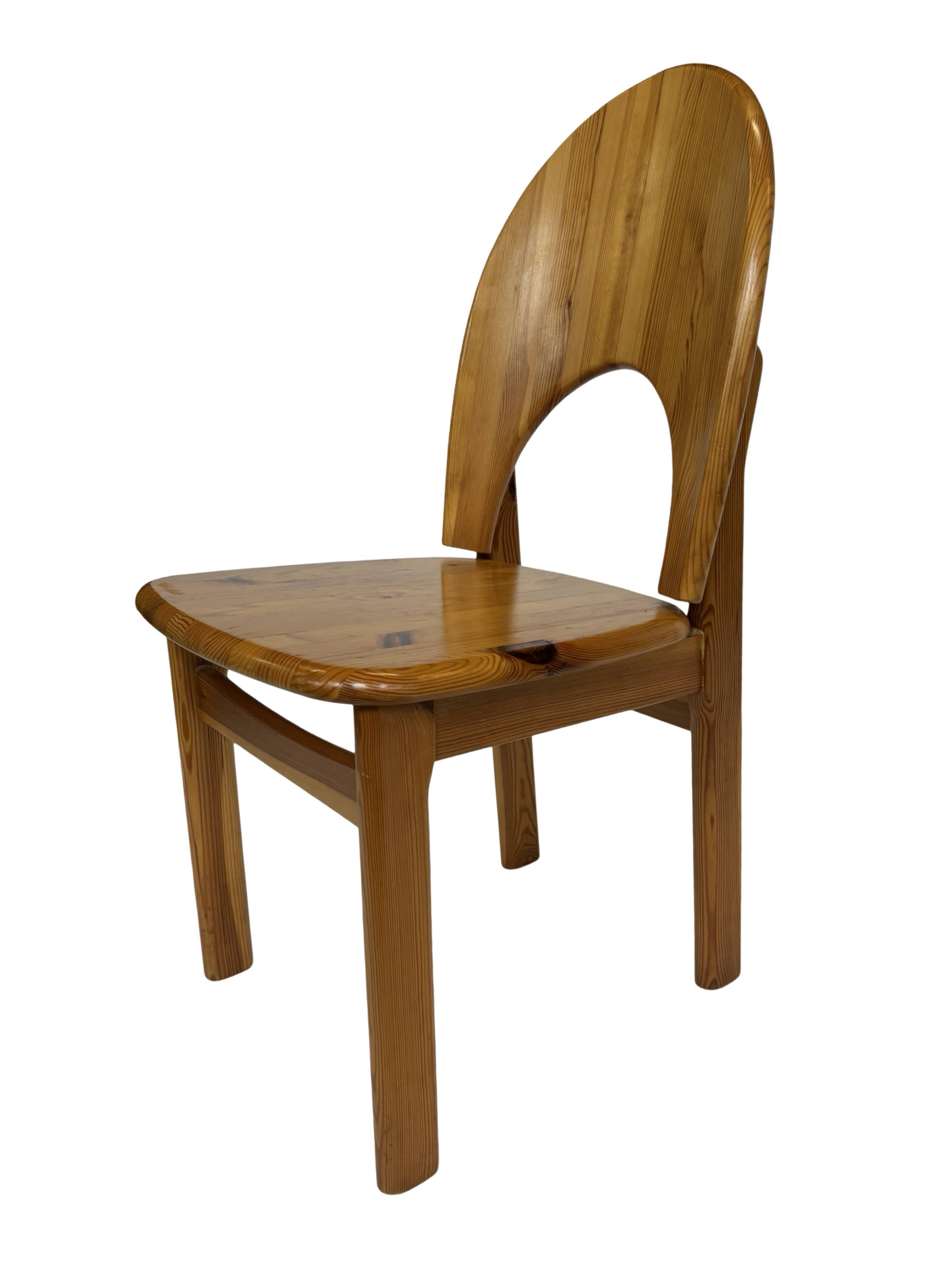 Vintage Rainer Daumiller pine chair minimalist design