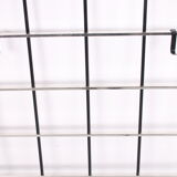 Vintage chrome color aluminum wall coat rack 1950s