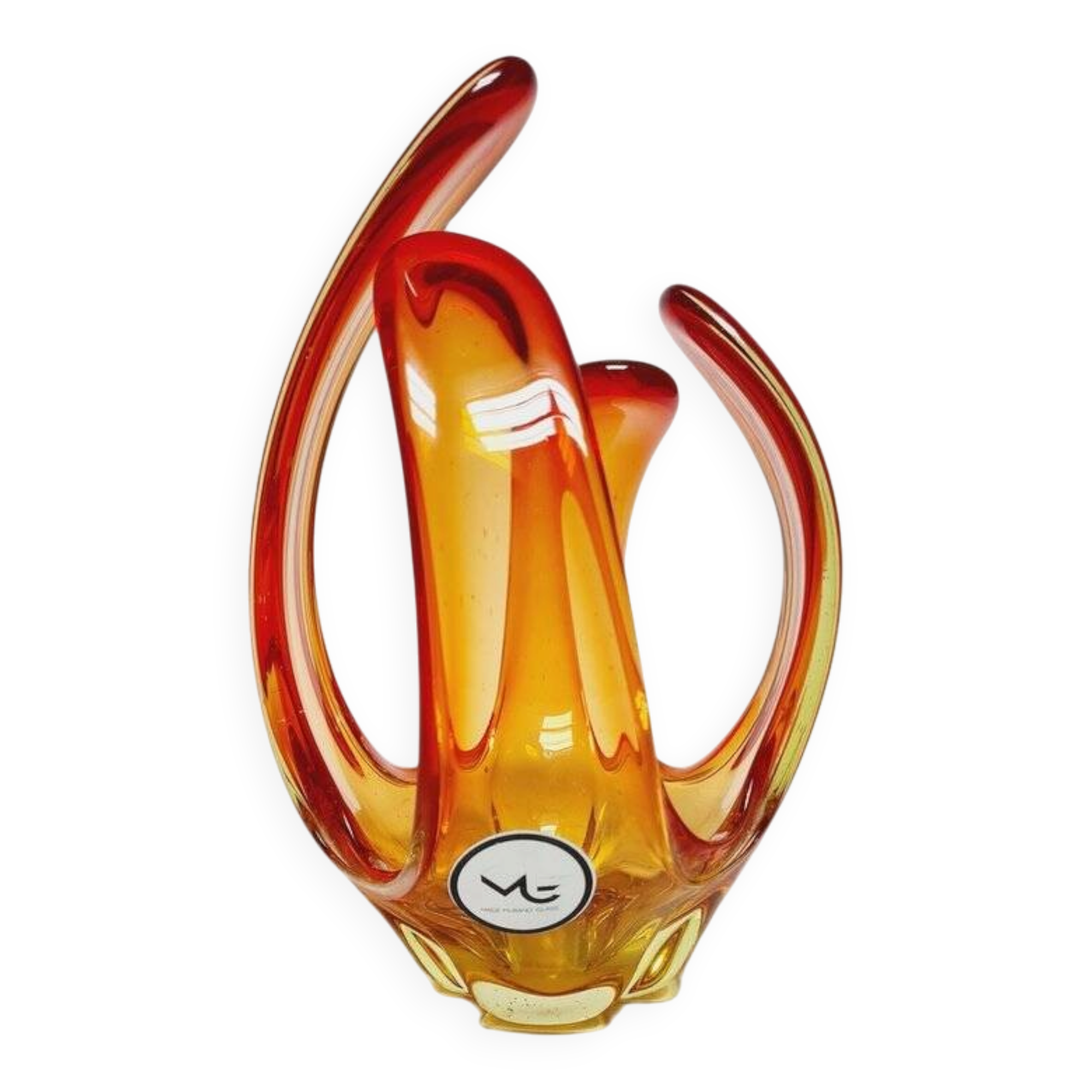Decorative glass form by Murano, Italy, 1960s