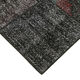 Hand-Knotted Oriental Overdyed 173 cm x 243 cm Black Patchwork Carpet