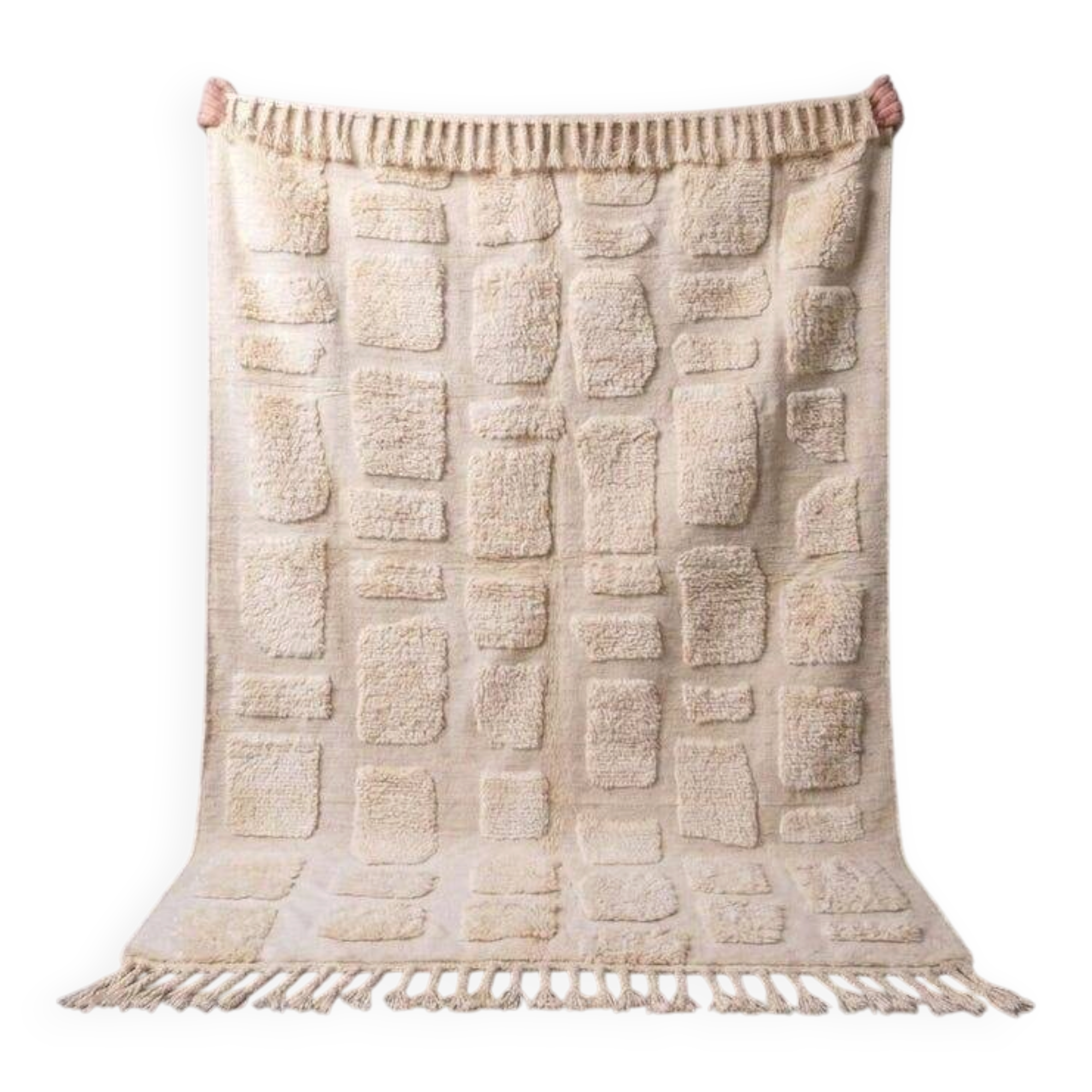 White Berber rug size 1.5/2.5 m