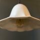 Pair of antique porcelain pendant lamps