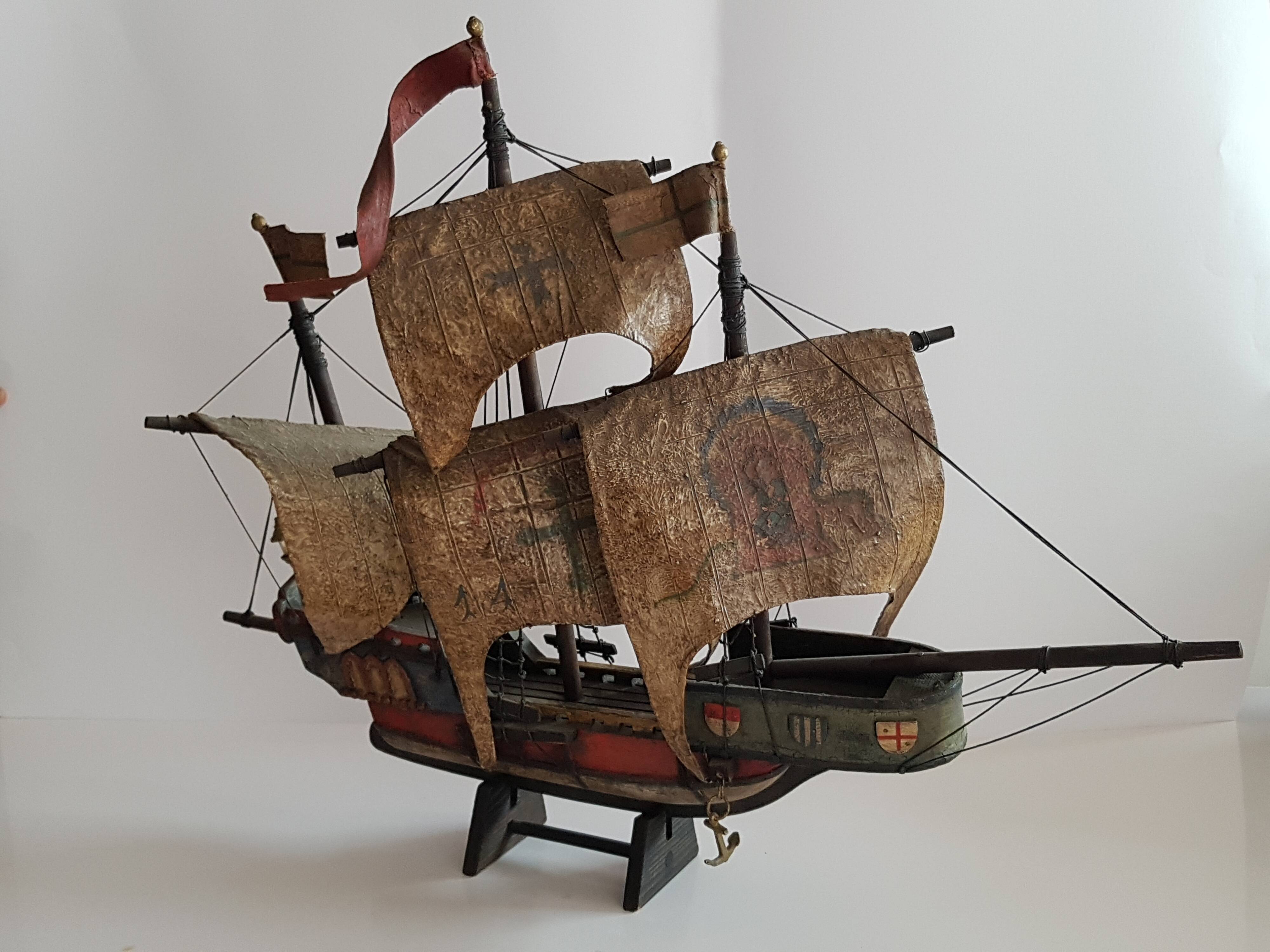 Model boat late 19th