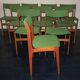 Set of 10 danish teak dining chairs by Erik Buch, 1960