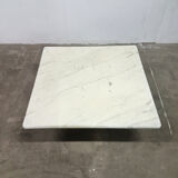 Carrara marble coffee table, Italy 1970s