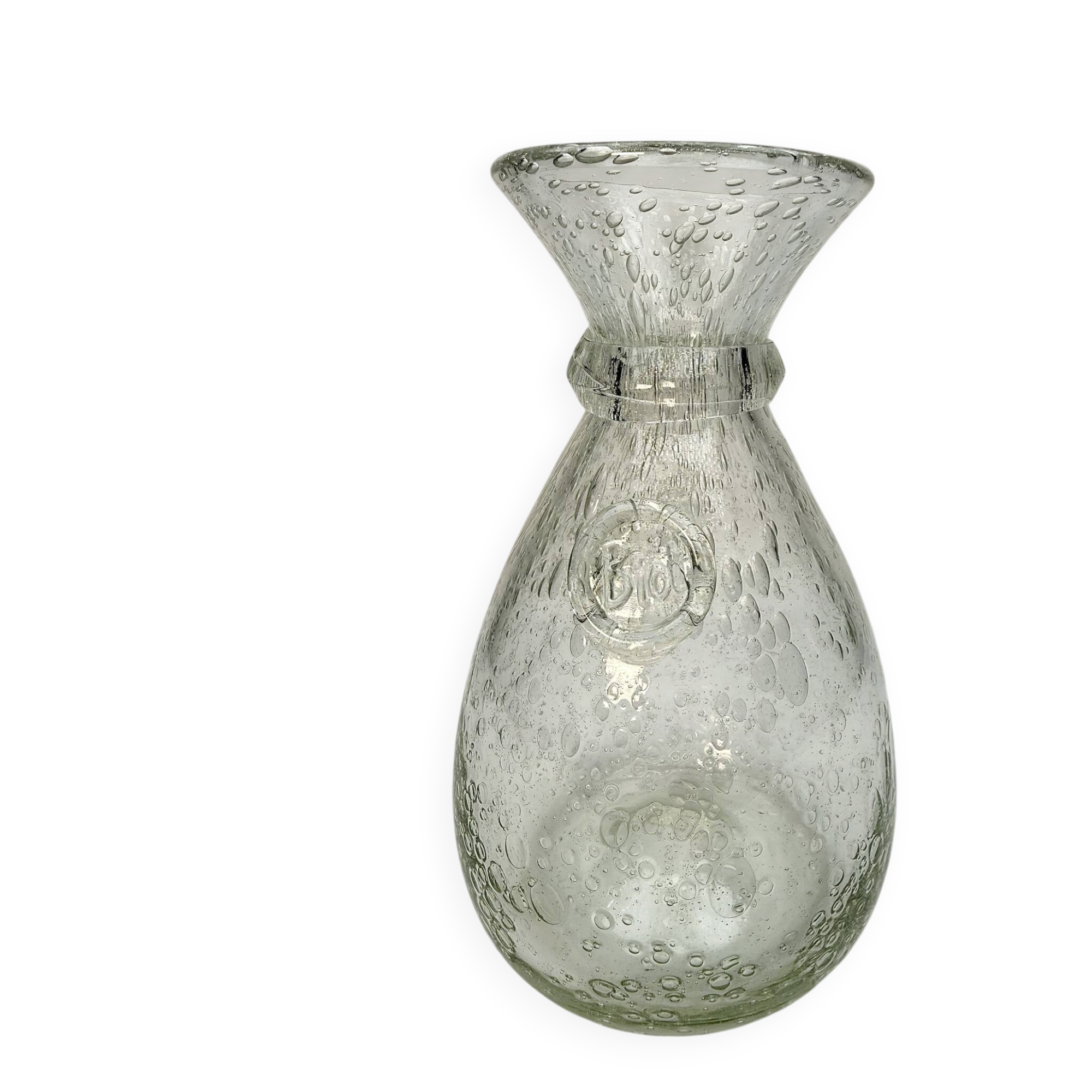 Carafe biot en verre bullé