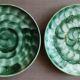 Duo of handmade ceramic plates - Lunéville - mid 20th century