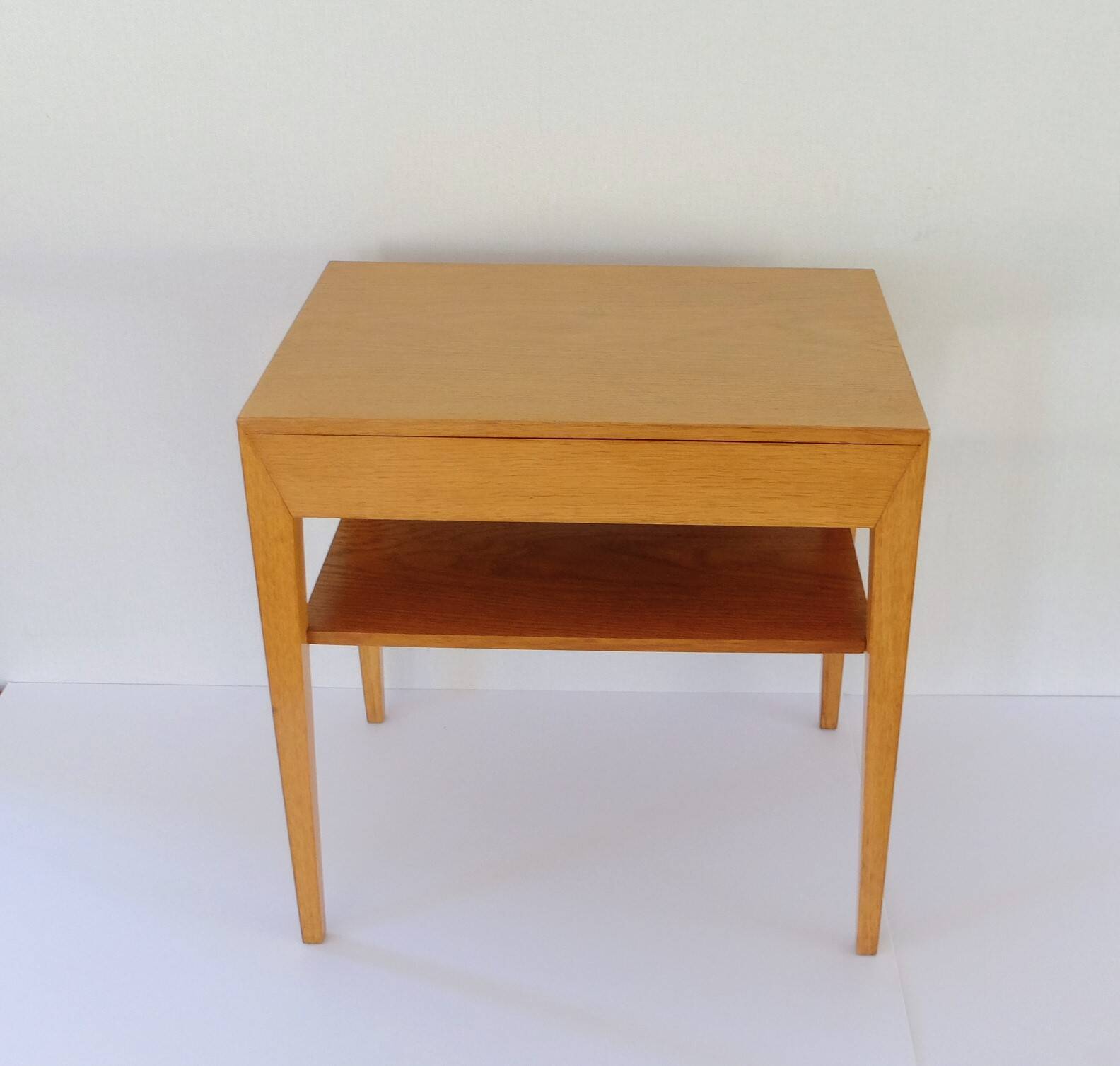 Severin Hansen, Scandinavian Bedside Table 1950s in Oak