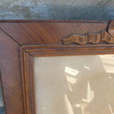 Cadre en bois vitre avec nœud