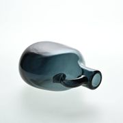Cruche en verre soufflé bleu par Claude Morin, Dieulefit vers 1970