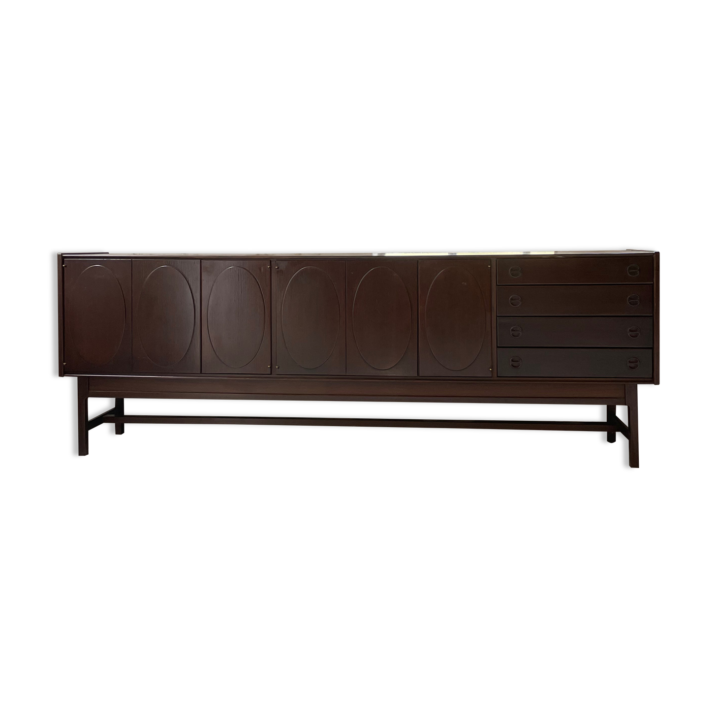 Walnut row Roche Bobois 240 cm