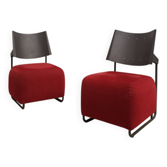 Paire de fauteuils Oscar, design Harri Korhonen, édition Inno, 1990