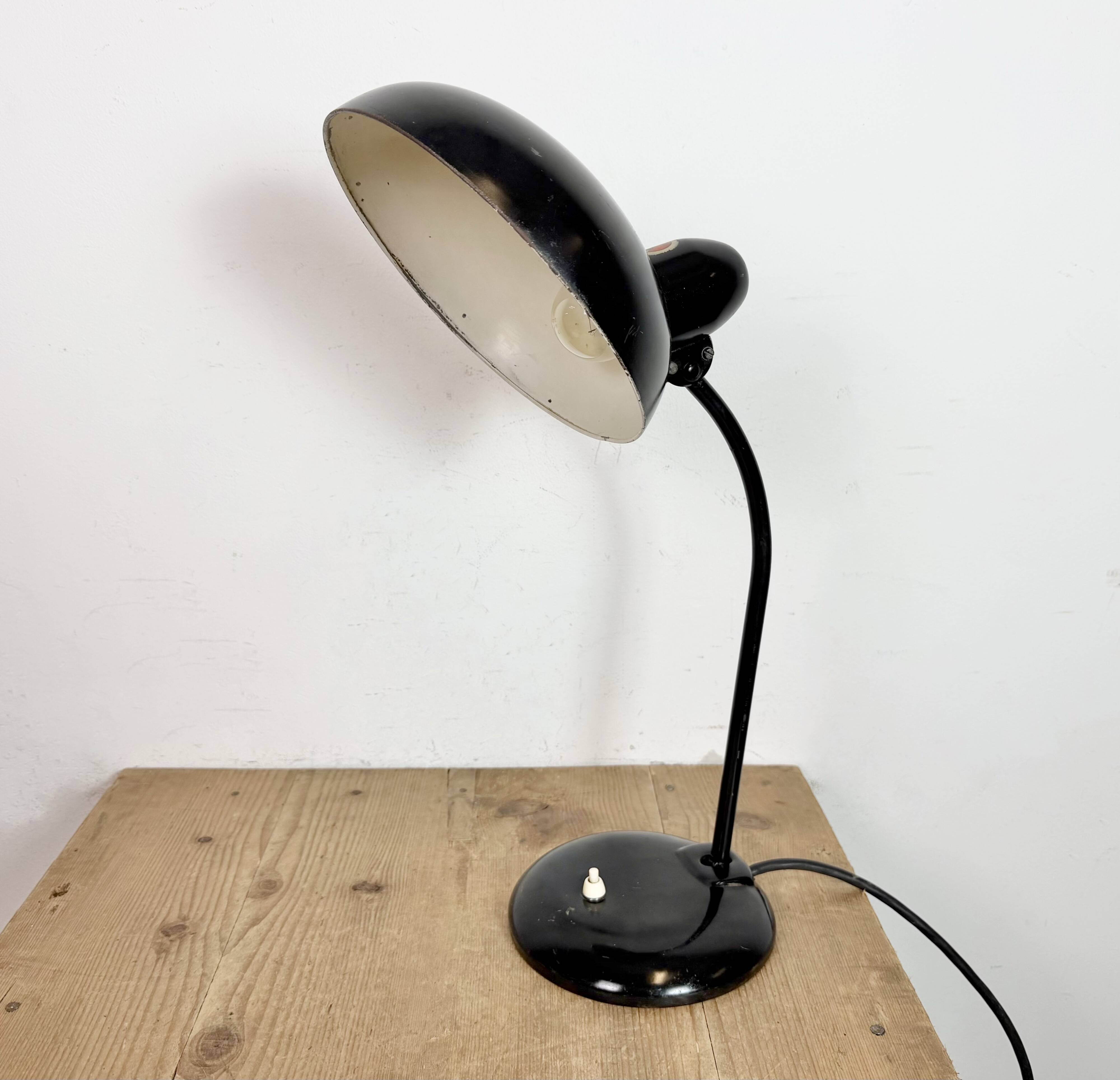 Black Industrial Bauhaus Table Lamp from Escolux, 1930s