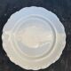 6 flat plates in white earthenware edge scalloon scalloon schumann arzberg germany vintage