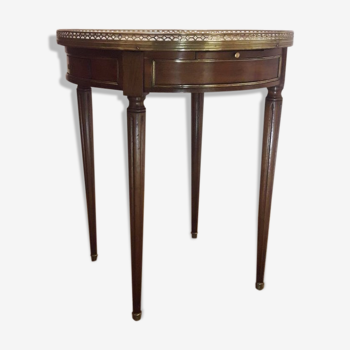 Louis XVI-style side table mahogany, marble