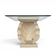 Magnussen Ponte shell-shaped console or table base with original glass top