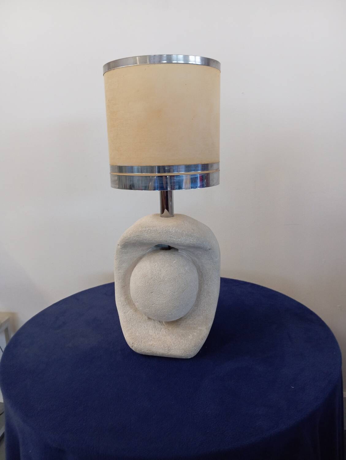 Natural stone lamp from the 70s Albert Tormos