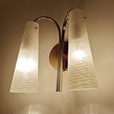 Vintage Italian Double Glass Sconce