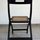 Vintage cannée folding chair