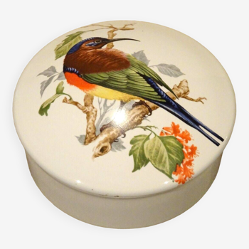 Earthenware candy box Lunéville KG bird decoration