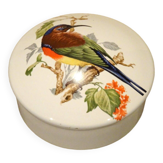 Earthenware candy box Lunéville KG bird decoration