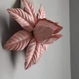 Vintage pink flower wall light