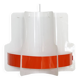 Plastic sheet pendant light by Quality System. Denmark 1970s