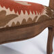 Boho Chic Suzani Embroidered Bergere Chair
