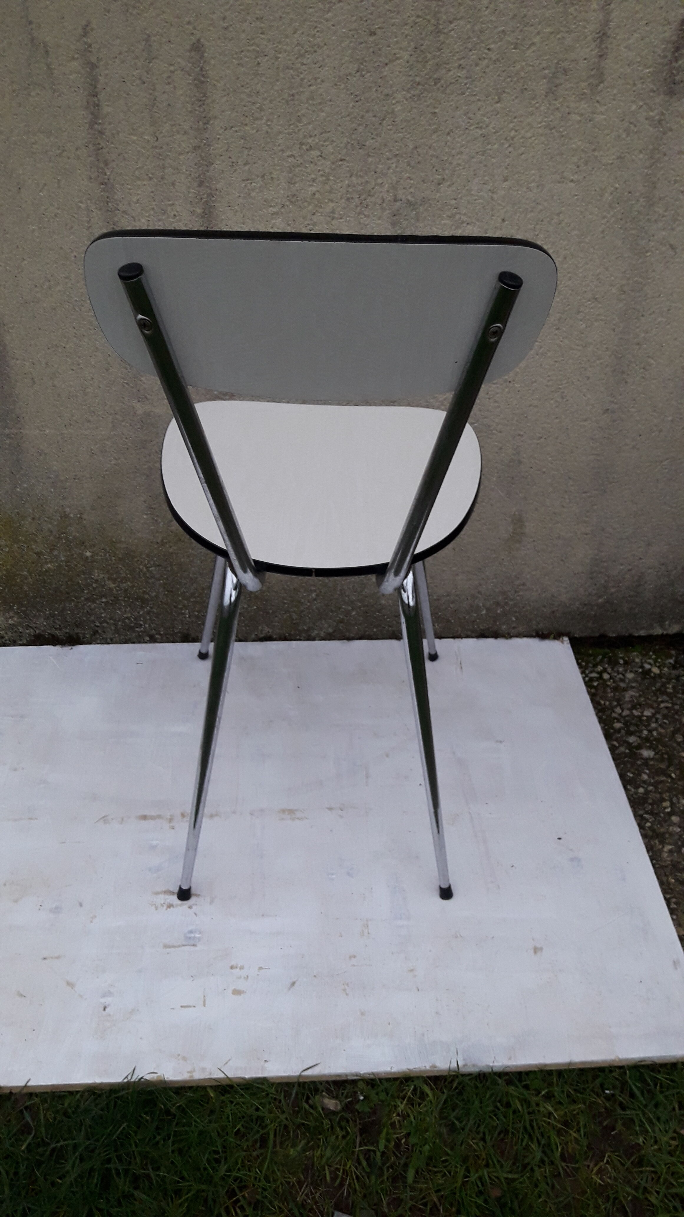 White formica chair