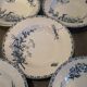 Series 6 hollow plates Sarreguemines model Carmen