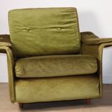 Pair of vintage velvet armchairs – 1960s