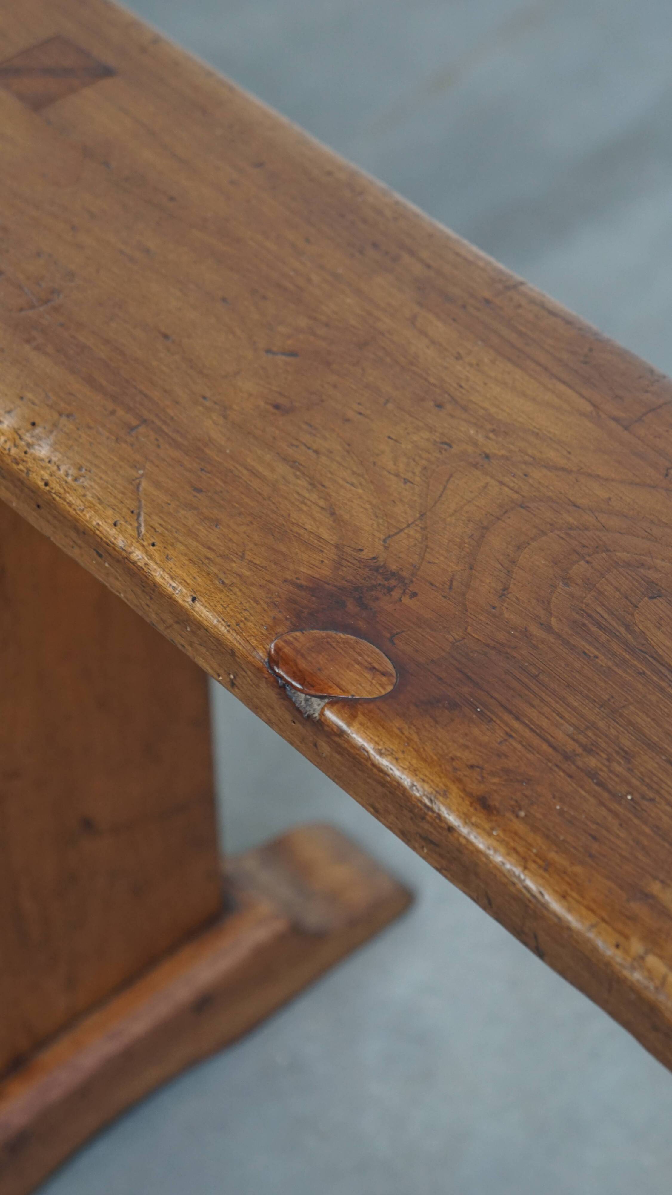 Antique French hall bench/dining bench