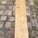Wooden farm bench