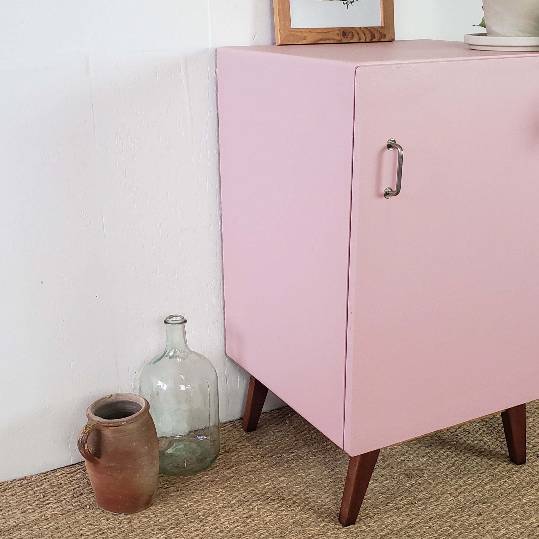 Pink storage cabinet