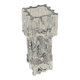 Big collectible vase with ice cube effect in glass from Limburg 1970