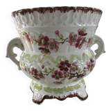 Rosario flowered earthenware majolica planter