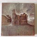Oil on canvas landscape a l'antique signed gouny et marange
