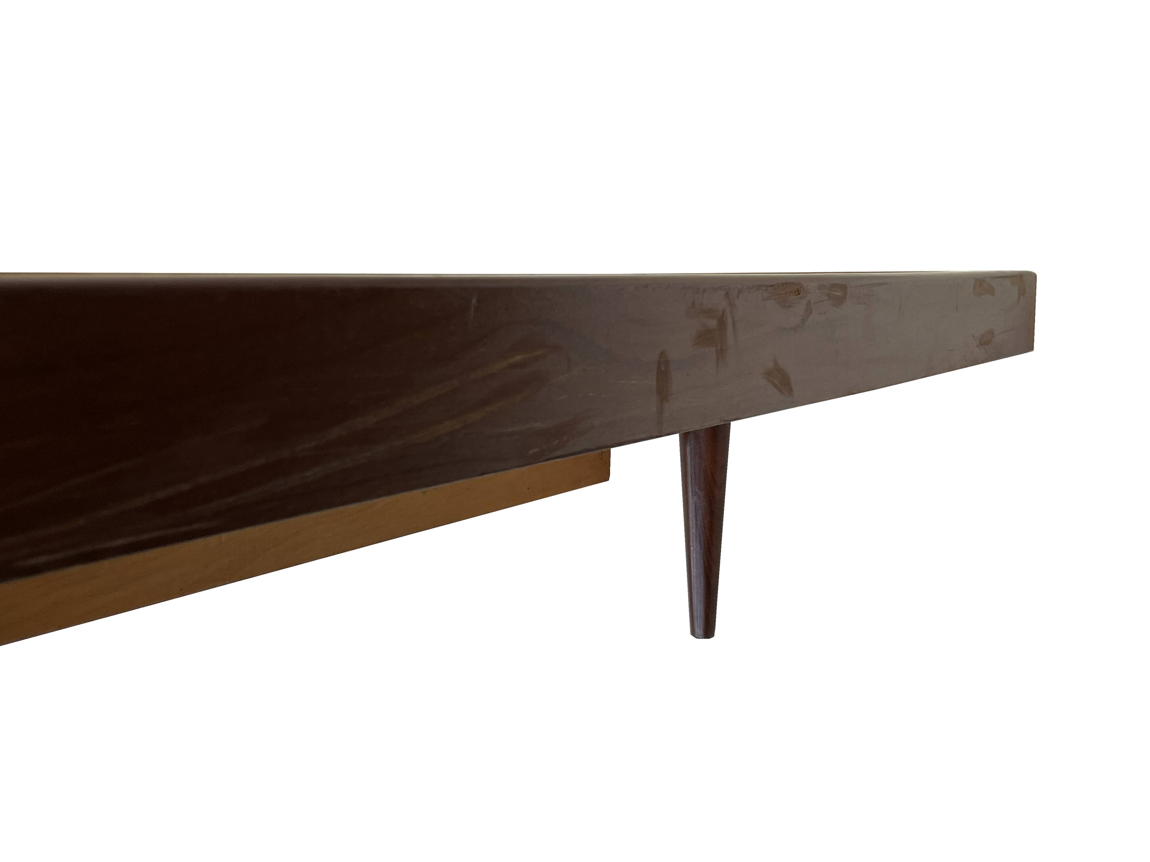 Vintage mid century daybed teak design with drawers