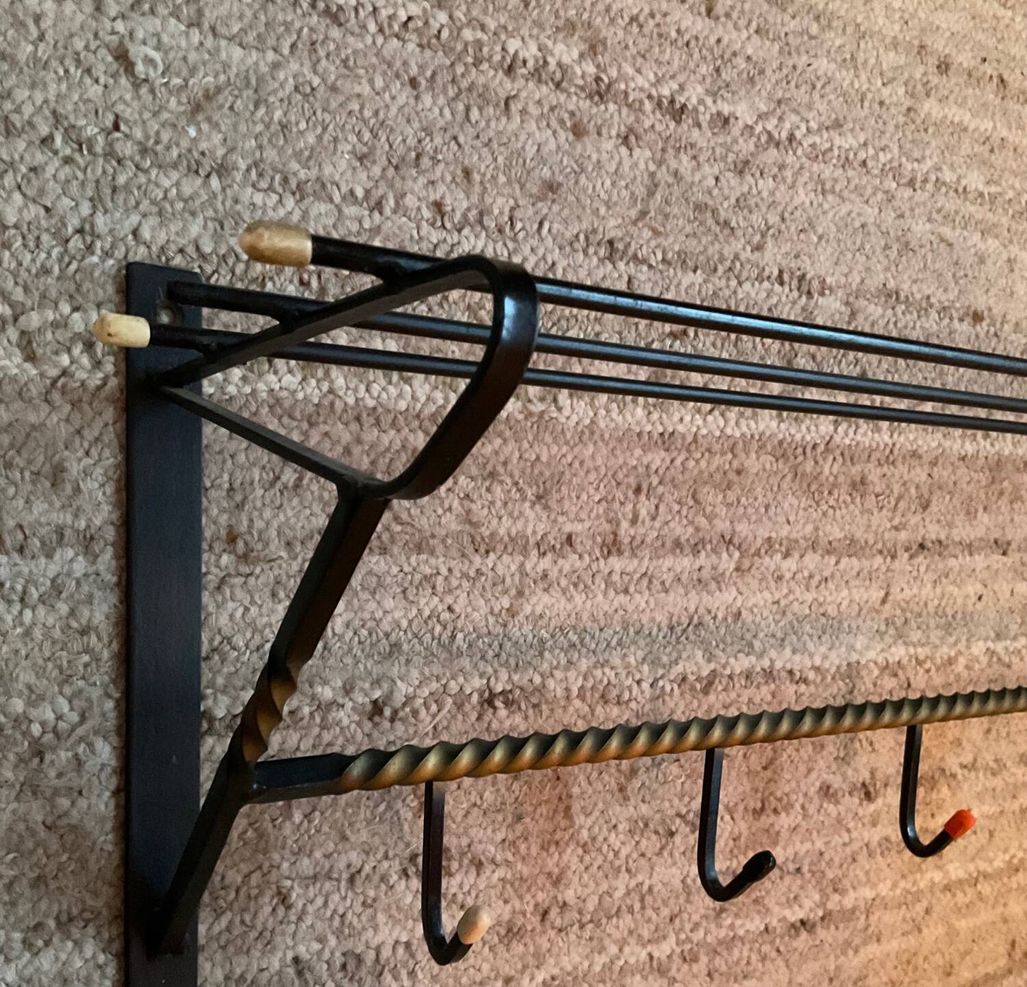 Vintage cloakroom coat rack from the 50s-60s