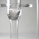 Trois bougeoirs en cristal vintage