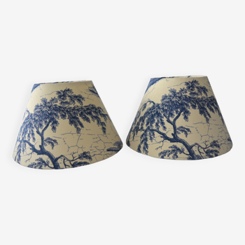 Set of 2 lampshades Toile Jouy