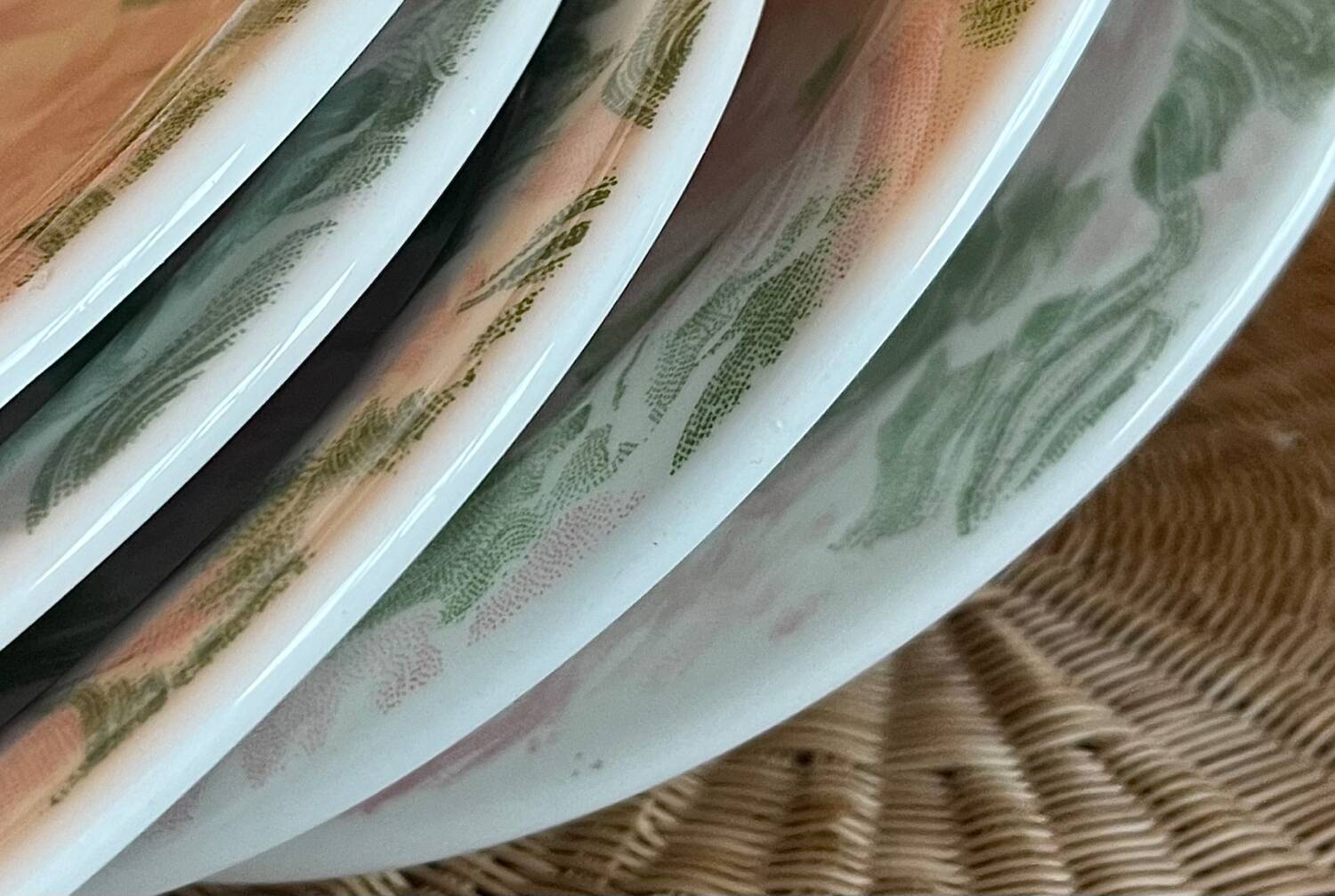 6 Quadrifoglio dessert plates.